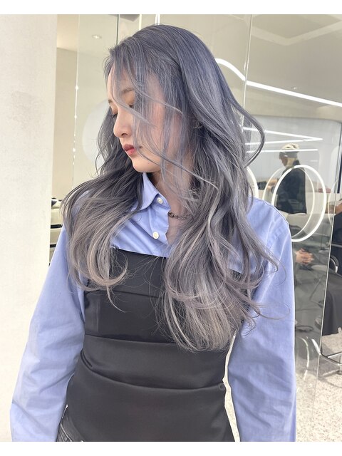 韓国/ハイトーンカラー/ワンホンヘア/レイヤーカット/髪質改善