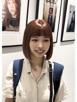 シアン 矢場町店(CYAN.)&nbsp;ブリーチ縮毛矯正×オレンジベージュ