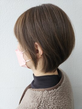 ミルク 希望ヶ丘(milk) 丸みショートボブ/ミルクティー