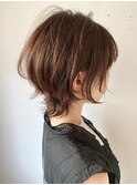 ショートウルフ×大人ハイライト☆ボブウルフ　ウルフカット