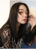【tetote天王寺】黒髪レイヤーロングストレート