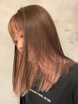 ニュイ(NUIT) インナーカラーイヤリングカラーダブルカラーベージュカラー韓国