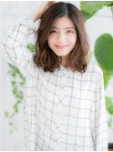 センター北/髪質改善/マロンベージュ!大人ウェーブミディアムh