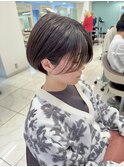 前髪無し刈り上げハンサムショート
