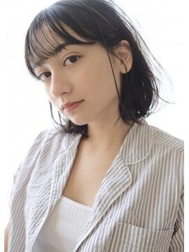 トリッカ 銀座(tricca) シースルーバンク/ナチュラルヘア/ゆるボブ