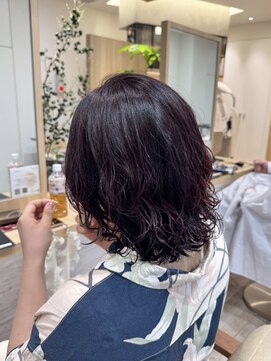 ボネッカ 鶴見(BONECCA) ボブパーマ×暖色カラー♪