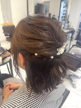 グランデュール 藤枝店(GRANDEUR) ハーフアップ/ヘアセット/アップスタイル/ミディアムアレンジ