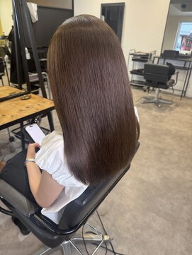 ナンバー(number+) 20代30代大人可愛い髪質改善カラーアッシュグレージュ