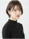 ☆レイヤーボブ/大人丸みショート/ショートボブ/前髪あり☆