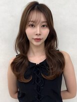 エジョン 三鷹店(Aejon)&nbsp;韓国ヘアハッシュカットふんわりミディアムココアブラウン艶髪