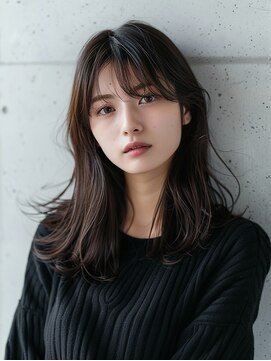 フィット ヒュー 千葉(fit hue) 黒髪/オリーブグレー/ココアベージュ/小顔/クラゲヘアー【千葉】