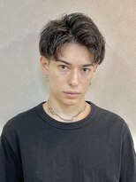 アンフィニー 銀座(ANFINI)&nbsp;Mensかきあげショート黒髪スーツジェルセットが楽髪型東京骨格