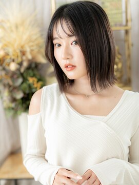 カバーヘア ブリス 大宮西口(COVER HAIR bliss) ダークアッシュ切りっぱなしシャギーカットh4大宮20代30代40代