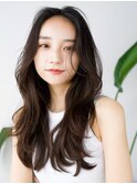 ☆ロングレイヤーカット顔周りカットデジタルパーマ韓国ヘア小顔