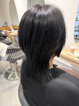 ラ ペ(LAPAIX) 透け感ブルーブラックの大人ウルフ♪