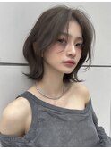 韓国ボブレイヤーカット髪質改善ショートボブグレージュカラー