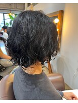 ビハインドザカーテン(BEHIND THE CURTAIN)&nbsp;くせ毛を活かしたレイヤーボブ×フレンチボブ×くせ毛カット