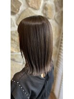 ヘアリゾート バルボア アイランド(hair resort Balboa Island)&nbsp;グレージュブラウン×ロブ