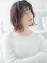 カバーヘア 上尾西口店(COVER HAIR)&nbsp;ダークアッシュブラウンブリーチなしくびれレイヤーミディ30代c9