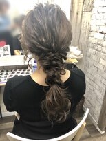 ヘアセット専門店 ナゴミ 渋谷店(nagomi) 編みおろしポニーテール/ヘアセット/ヘアメイク/編み込み