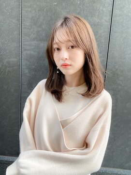 フォト 新宿(foto) グレーベージュ前髪パーマレイヤーカットダブルカラー髪質改善