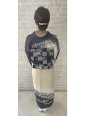 ボリュームハーフアップお団子 結婚式お呼ばれヘア二次会ドレス