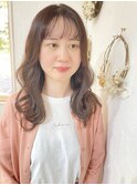 ナチュラルレイヤー/マロンベージュ/韓国風巻き