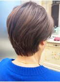 20代30代40代大人3Dカラーハイライトハンサムショート立体感