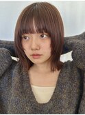 【tricca代官山rin】柔らかベージュ/顔まわりレイヤーカット