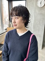 テトヘアー(teto hair) ショートウルフ　ワンカール　ニュアンスパーマ　くるくる