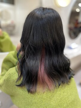 ラビス クローバー(Lovis clover) 《RIN》ブルーブラック×サーモンピンク