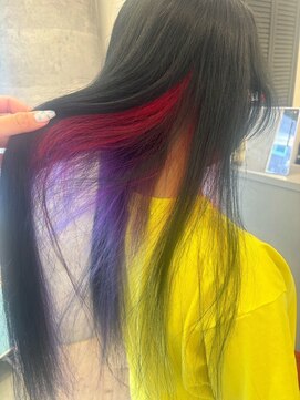 ルーブ トウキョウ(Loob. TOKYO) デザインカラーインナーカラー裾カラーエンドカラーボブウルフ