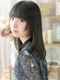 カバーヘア ブリス 戸田公園西口店(COVER HAIR bliss) 姫カットブルーグレージュガーリーミディa戸田公園20代30代40代