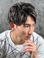 ヒロギンザ 神田店(HIRO GINZA)&nbsp;センターパートシルバーメッシュ