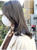 ◎ブリーチなし透明感カラーオリーブベージュアッシュグレージュ