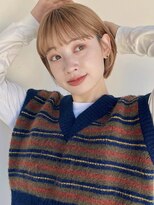 ガーデン 銀座(GARDEN)&nbsp;ミニボブ耳かけボブワイドバング/ベージュ/ミルクティーベージュ