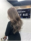 zuru_wカラーで作る透け感たっぷりなグレージュ