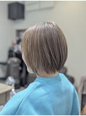 大人ベージュ×ショート