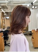 ブリーチなしダブルカラー オレンジブラウン