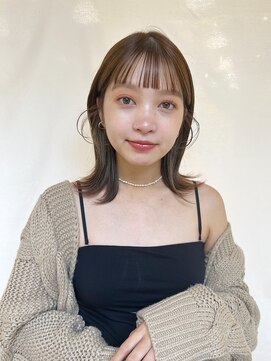 ラボヌールヘアーノーブル 新越谷店(La Bonheur hair noble) 切りっぱなしボブエアリーロング美髪ピンクブラウン