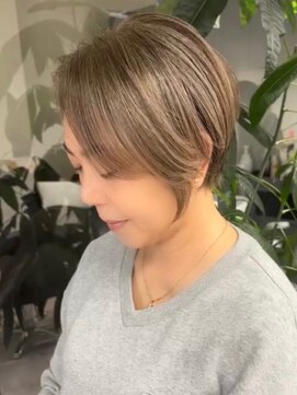 GBG 自由が丘 くびれショートボブ40代50代グレイカラー白髪染め白髪ぼかし