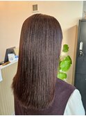 オリーブベージュカーキグレージュハイライトグラデーション
