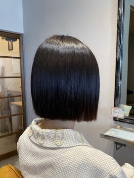 クルニエ(crenier) #縮毛矯正で叶う艶々ボブ