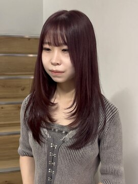 ヨーク(YOKE) 【YOKE】ローズブラウンダークレッドラベンダーレイヤー顔周り