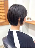 ショートボブ、小顔カット、