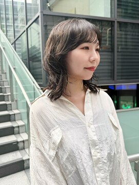 グリップ(GRIP) レイヤーパーマ×オリーブグレージュ/hanami