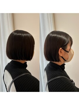 リンクス(Links) 切りっぱなしボブ☆縮毛矯正あり