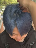 フェノメノン 栄店(PHENOMENON) メンズ/2ブリーチカラー/ブルー