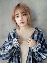 ギークス(GEEKS)&nbsp;【GEEKS渋谷】レイヤーボブ/ミルクティー/くびれボブ/ハイトーン