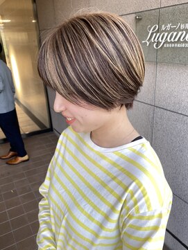 美容師 久保浦 アンブレラショート